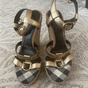 Burberry Wedge Sandals